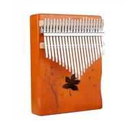 Piano à Doigts Portable Kalimba 21 Touches Piano À Pouce for Débutants Rétro Bleu(Retro)