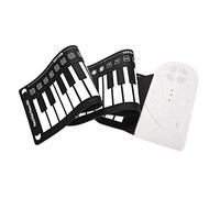 Piano à Enrouler, 49 Touches Clavier électronique à la Main Piano à Enrouler Pour Enfants Débutants, Pour Connecter des écouteurs, Haut-parleur Externe(Blanc)