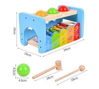 Piano À Main En Bois 2 En 1 Pour Bébé, Jouet Amusant, Éducatif, Musical, Cadeau Pour Enfant