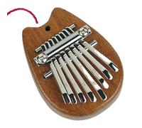 Piano à pouce de poche à 8 touches pour la pratique de la musique débutant | Corps en bois massif avec ton clair, caractéristiques de jeu compactes pour, adultes, étudiants, voyageurs