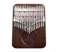 Piano à pouce en noyer noir de luxe avec micro, ensemble musical Kalimba 34 touches (clé C)