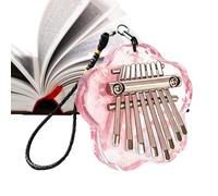 Piano à pouce | Fleur portable en acrylique translucide 8 touches avec cordon | Piano à pouce portable | Pour la maison, l'école, les fêtes, les réunions de famille, les voyages en plein air
