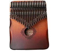 Piano à pouce Kalimba 21 touches en bois Kalimba Piano à pouce accordé portable avec sculpture portable pour enfants, adultes, débutants, fleur Pi