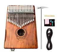 Piano à pouce Kalimba en palissandre à 17 touches, portable avec sac et câble audio pour étudiants et adultes débutants