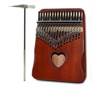 Piano À Pouce Kalimba Kalimba À 17 Touches Corps En Acajou Accessoires Pour Instrument Mbira(2)
