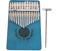 Piano à pouce Kalimba LT-K17S Portable en Acajou 17 Touche pour Débutants - Bleu Bleu G