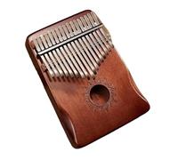 Piano À Pouce Kalimba Piano À Pouce Kalimba 17 Touches Avec Marteaux Daccordage Instrument De Clavier En Bois Portable Adapté Aux Mélomanes(Brown)