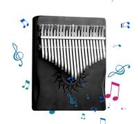 Piano à pouce, petits instruments de musique pour, piano à pouce, tonalité mélodique à 17 touches avec finition élégante, outil musical pour l'étude, la pratique et les arts du spectac