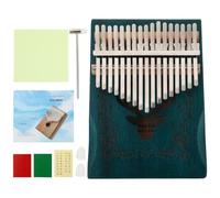 Piano à Pouces Kalimba 17 Clés en Bois North, Instrument Zen | Touche Lisse, Accordage Précis, Résonance Soignée, Son Spécial, Finition Bleue