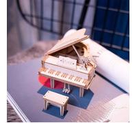 Piano à Queue Maquette en Bois à Assembler - Cadeau Maestro