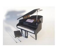 Piano à queue noir miniature