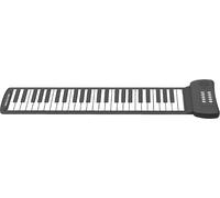 Piano à roulettes 49 touches avec haut-parleur intégré, 16 notes, 6 démos, enregistrement pris en charge, prise pour casque de sustain, piano à roulettes manuel silencieux, clavier électronique flexib