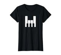 Piano Amusant Théorie Musicale Rockstar Pianiste Clavier Player T-Shirt Graphique avec Valeur