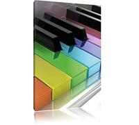 Piano Arc-en-Couleurs, des Touches de Piano Colorful, Format: 60x80 au Canvas Angulaire élevée