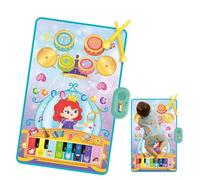 Piano au Sol, Tapis de Piano de Plancher,Mat de Jouets Musical électronique - Couverture sensorielle, activités de développement éducatif interactives, Jouet d'apprentissage pour Les de 3 Ans et Plus