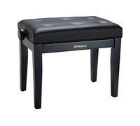 Piano Bench, Satin Black, Vinyl Seat Banquettes Clavier