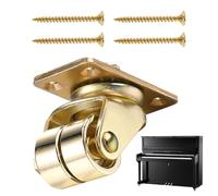 Piano Caster Wheels - Rouleaux pivotants verticaux, support métallique résistant à la rouille, de base lourde, support de rotation stable, mobilité lisse | Coucheurs de remplacement de meubles