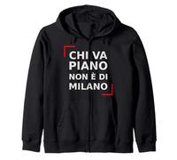 Piano Chi va Non è di Milano. Citation Italienne de Milan. Sweat à Capuche