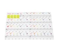 Piano Clavier autocollants amovibles Étiquettes de notes transparents grandes lettres claires pour les débutants Apprentissage 88 61 49 37 touches Pianos Premium PVC Matériel