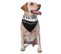 Piano Clavier Musique Chien Bandanas écharpe pour Animaux de Compagnie Triangle Bavoir Chats réglable Foulard Accessoires pour Petit Moyen Grand Chiot