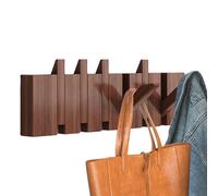 Piano Coat Rack - Hameau Du Chapeau Moderne | Rack En Manteau Mural En Bois Avec 6 Crochets À Rechange Uniques, Hook D'art Mural D'entrée En Bois Naturel Pour Bacs Sacs Umbrellas, Cintre D'organisateu