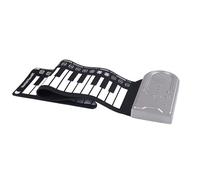 Piano compact et pratique avec 49 touches, design pliable, connectivité USB, haut-parleur inclus, clavier en silicone pour partout où la musique est pliable