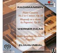 Piano Concerto / Rhapsody On Theme By Paganini Rachmaninoff / Haas / Inbal / Rso Frankfurt