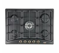 Piano Cottura DE LONGHI Country ANF 57 PRO Antracite Grilles En Fonte 5 Brûleurs