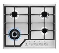 Electrolux Table de cuisson gaz KGS6436SX Profil mince 60 cm 4 foyers inox intégré