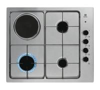Electrolux EGL62821OX Table de Cuisson 3 Brûleurs + 1 Brosse Éléctrique 60CM