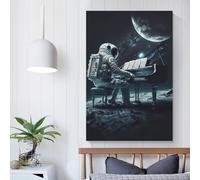 Piano dans l'espace 5 toiles murales pour chambre à coucher, adolescentes, femmes, décoration de salon, 40 x 60 cm