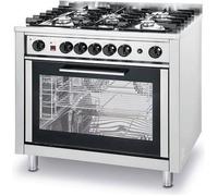 Piano de cuisine Cuisinière à Gaz 5 feux - Avec Four Électrique - 14 3kW/230V -