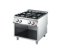 Piano de cuisson 4 brûleurs 18,4 kw placard ouvert