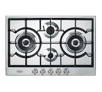 Piano de cuisson De'Longhi NSL475X - 4 feux de gaz - Acier inoxydable - Grilles en fonte