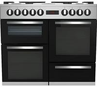 Piano de cuisson électrique BEKO - 6 gaz + 1 wok - 100 cm - PF335325DX - Inox