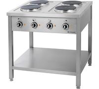 Piano de Cuisson Electrique Professionnel 4 plaques - prof. 700 - Stalgast