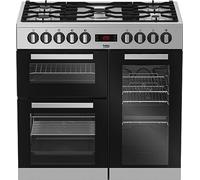 Beko PS235315DX four et cuisinière Electrique Gaz Noir, Acier inoxydable