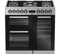 Beko PS235315DX four et cuisinière Electrique Gaz Noir, Acier inoxydable