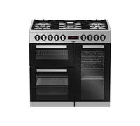Piano de cuisson BEKO Ps235315dx - Inox/noir - 5 éléments - Four électrique - Chaleur tournante - 31 L