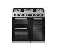 Beko PS235315DX four et cuisinière Electrique Gaz Noir, Acier inoxydable