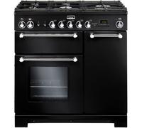 Piano de cuisson gaz FALCON KITCHENER 90 NOIR + WOK ET PLANCHA