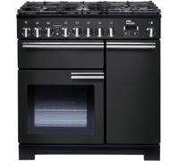 Piano de cuisson gaz FALCON Professional Deluxe PDL90DFCB/C-EU 90 cm Noir charbon mat satiné Garantie 5 ANS GRATUITE