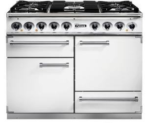 Piano de cuisson gaz FALCON Semi Pro DELUXE 110 BLANC NICKEL BROSSÉ