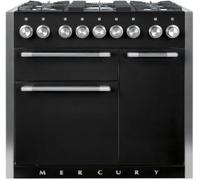 Garantie 5 ANS GRATUITE - Piano de cuisson FALCON MCY1000DFGB/-EU 100 cm noir brillant inox poli