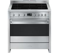 Garantie 5 ANS GRATUITE - Piano de cuisson induction SMEG A1PYID-9 Opéra 100 cm Inox