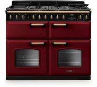 Piano de cuisson mixte FALCON NGC TAB MIX 110 CM BORDEAUX LAITON ANTIQ