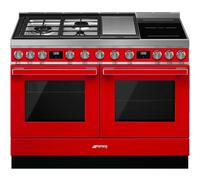 Smeg CPF120IGMPR four et cuisinière Electrique Combi Rouge