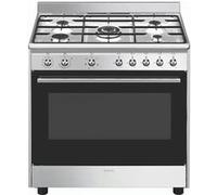 Smeg Piano de cuisson mixte CX90GM – 5 foyers 90 cm Inox