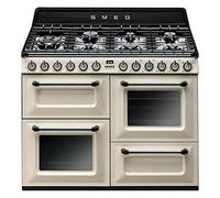 Piano de cuisson Smeg TR4110P1 - Crème - Classe énergétique A / Plaque Gaz / Four Electrique Multifonction - Vapor Clean - Porte tempérée