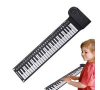 Piano de voyage avec touches sensibles - Piano électronique éducatif, clavier de musique de voyage pliable | Piano enroulable à main pliable à 49 touches, clavier de piano de musique numérique